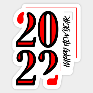 2022 Happy New Year Sticker